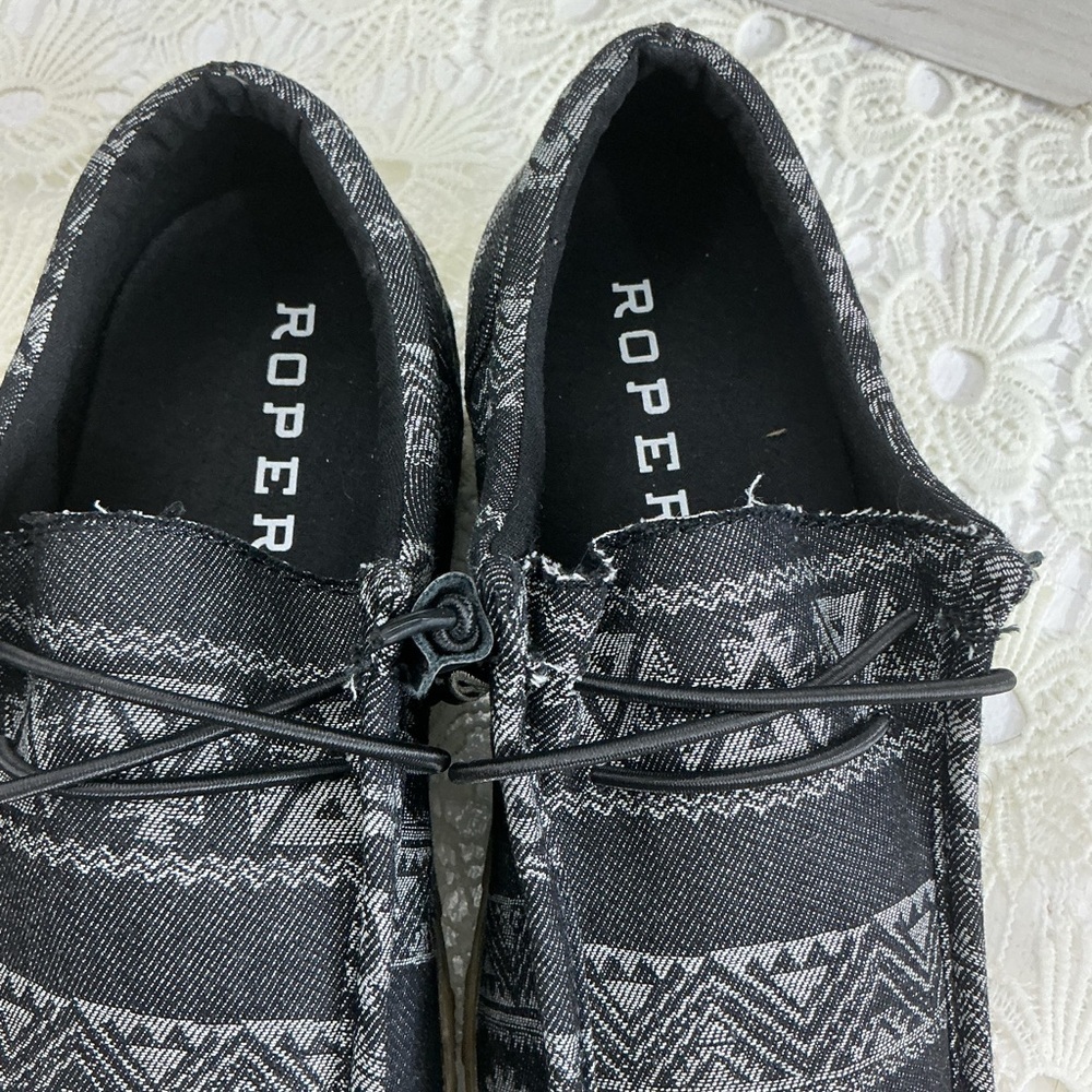 Roper Black and Gray Patterned Sneakers - Picture 4 of 7